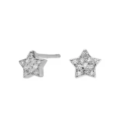 Joanli Nor - ALMANOR Ohrstecker Stern mit zirkonia in silber