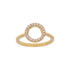Joanli Nor - AnnaNor Ring Kreis mit Zirkonen in Silber**