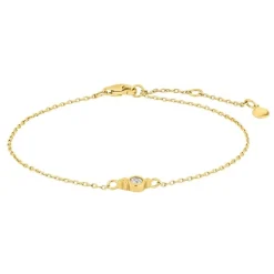 Joanli Nor - Armband IRENENOR aus vergoldete silber mit Zirkon**