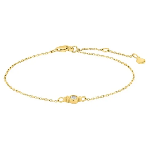 Joanli Nor - Armband IRENENOR aus vergoldete silber mit Zirkon**