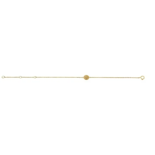 Joanli Nor - Danila - Vergoldetes Armband mit Kreisen und Zirkonias.