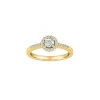Joanli Nor - ELLENOR B 7mm Ring mit zirkonia-Stein vergoldete