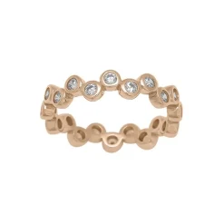 Joanli Nor - EMMYNOR Ring aus rosévergoldetem mit Zirkonias - 52**