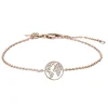 Joanli Nor - ETTANOR armband m. Verden i zirkonia in rosa vergoldete silber **