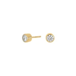 Joanli Nor - HANNANOR Ohrringe 4mm aus vergoldetem Silber
