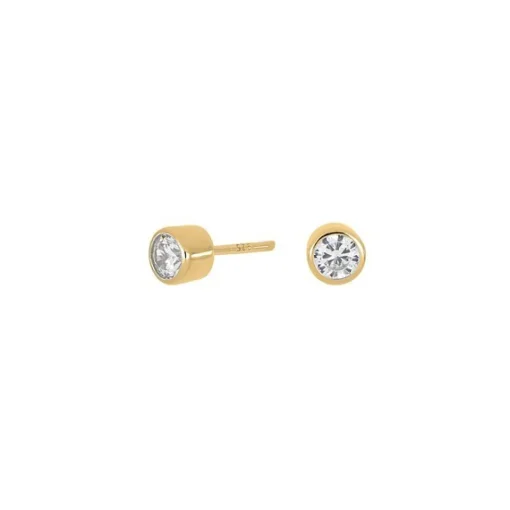 Joanli Nor - HANNANOR Ohrringe 4mm aus vergoldetem Silber