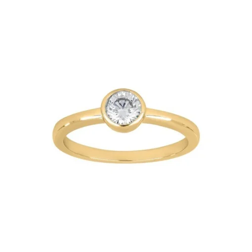 Joanli Nor - HANNANOR Ring aus vergoldetem Silber 5 mm.