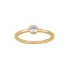 Joanli Nor - HANNANOR Ring mit Zirkon in vergoldete (Ø4) - 54**