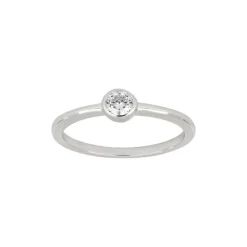 Joanli Nor - HANNANOR Ring mit Zirkon in silber (Ø4) - 50