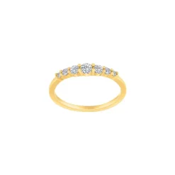 Joanli Nor - LINDANOR ring aus vergoldetem silber m. zirkonia