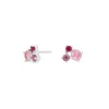 Joanli Nor - NADINENOR 1 Ohrstecker aus silber m. rosa zirkonia