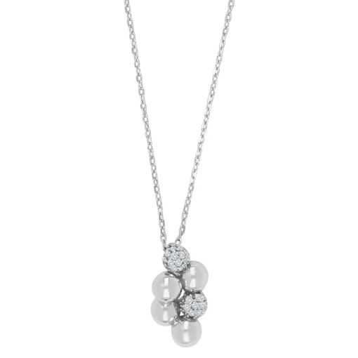 Joanli Nor - OLINANOR Halskette in silber mit zirkonia*