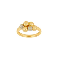 Joanli Nor - OLINANOR ring aus vergoldetem silber mit zirkonia