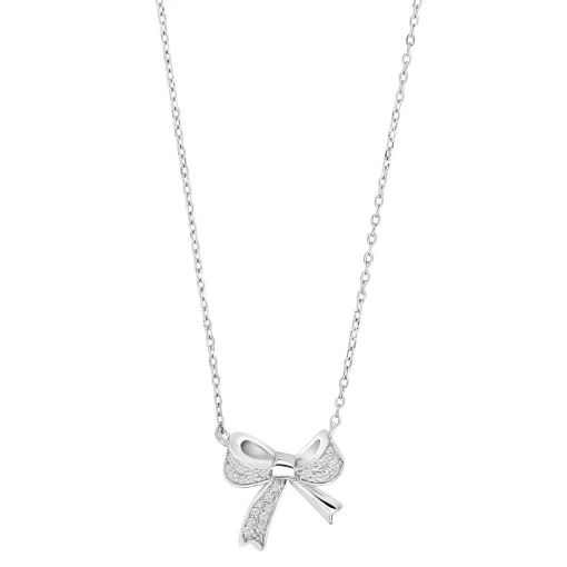 Joanli Nor - OLYMPIANOR Halskette in silber mit zirkonia