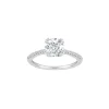 Joanli Nor -ELLENOR Ring mit rundem Zirkon Stein in silber