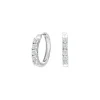 Joanli Nor OBINOR Creolen in silber 20 mm mit zirkonia