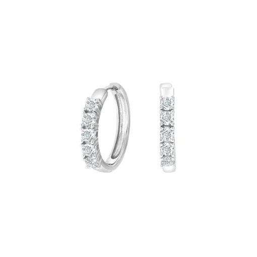 Joanli Nor OBINOR Creolen in silber 20 mm mit zirkonia