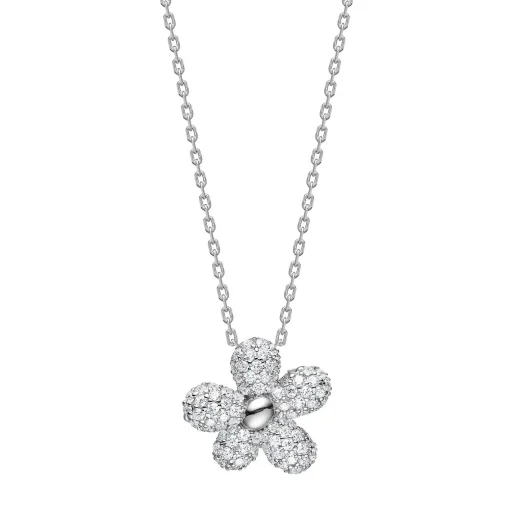Joanli Nor PHOEBENOR Halskette in silber mit Blume