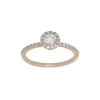 8 Karat Goldring mit Zirkonia