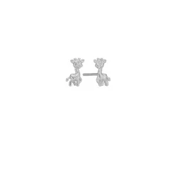 Kranz & Ziegler - Kinderohrstecker Mein Freund die Giraffe in Silber
