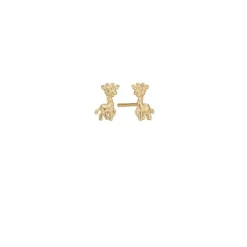 Kranz & Ziegler - Kinderohrstecker My Friend The Giraffe aus vergoldetem Silber