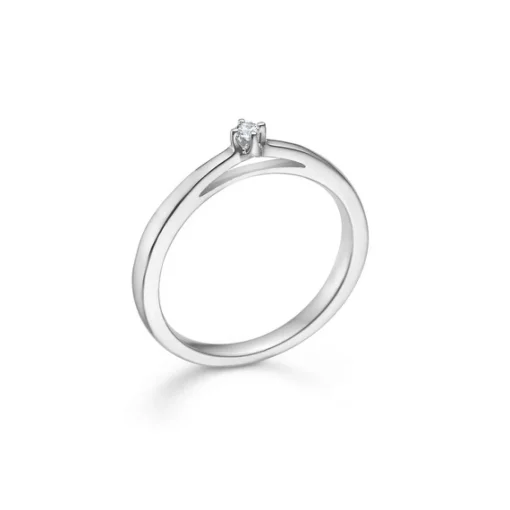 KROWN Ring I 14 kt. Weißgold mit Diamanten von 0,04 ct - 0,50 ct.