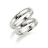 14 kt Weißgold Ringe mit Muster