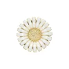 Lund Copenhagen - Margeritenbrosche / Anhänger aus vergoldetem Silber (36mm)