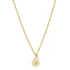 Lund Copenhagen - Margeritenhalskette mit Blume und Perle (11mm)