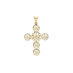 Lund Copenhagen - Margeritenkreuz-Anhänger in vergoldete silber