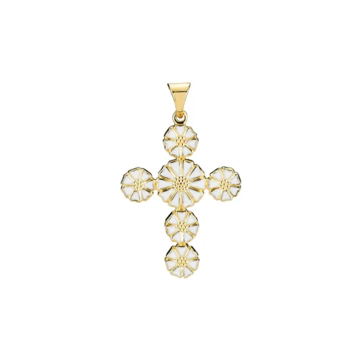 Lund Copenhagen - Margeritenkreuz-Anhänger in vergoldete silber