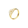 Lund Copenhagen Margeriten ring in vergoldet Silber- 9 mm.