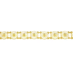 Lund Copenhagen Marguerite Armband - weiß vergoldet