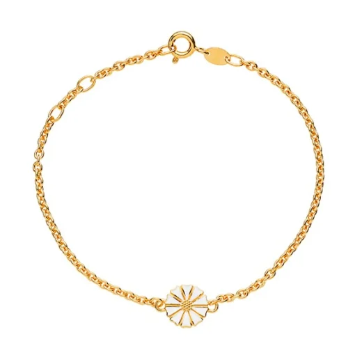 Lund Copenhagen vergoldetetes  Margeritenarmband 9mm.*