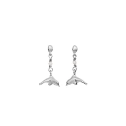 Maanesten - Adella Ohrringe aus silber mit Delphin und Perle
