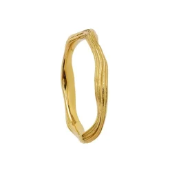 Maanesten - Rita vergoldeter ring  silber