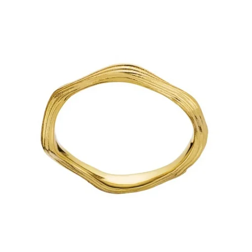 Maanesten - Rita vergoldeter ring  silber