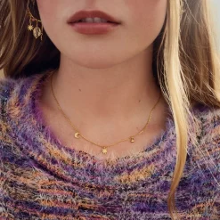 Maanesten - Sadie Halskette in vergoldete silber