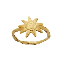 Maanesten - Sonja ring aus vergoldetem silber