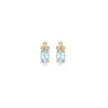 Mads Z - Aquamarin Ohrringe aus 14-Kt Gold mit ingesamt von 0,045 Karat