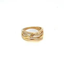 Mads Z - Bandring aus 8 kt. Gold mit zirkonia