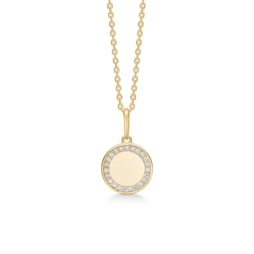 Mads Z - Cara Anhänger aus 8 kt Gold mit zirkonia