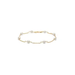 Mads Z - Cloverarmband mit Zirkon in Silber