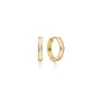 Mads Z - Crown Alliance Ohrringe aus 14-karätigem Gold mit Diamanten von insgesamt 2 x 0,04 ct.