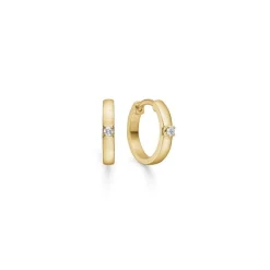 Mads Z - Crown Alliance Ohrringe aus 14-karätigem Gold mit Diamanten von insgesamt 2 x 0,04 ct.