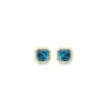 Mads Z - Darling Ohrringe aus 14 Karat Gold mit Londoner Blautopas