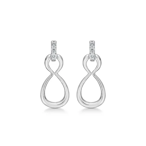 Mads Z - Devotion Ohrringe in silber mit Anhänger und zirkonia