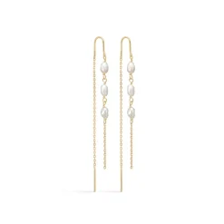 Mads Z - Dew Drops Ohrringe aus 8kt. Gold mit Perlen