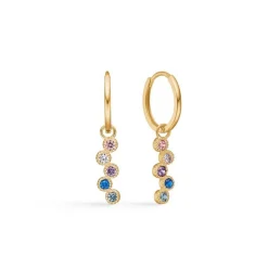 Mads Z - Dido Color Ohrringe aus 8 kt Gold mit Zirkonia