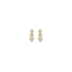 Mads Z - Dido Ohrstecker aus 8 Karat Gold mit Zirkonias